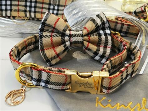 real burberry dog harness|Burberry dog collar.